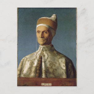 Descrpition Giovanni Bellini Portr?t des Dogen Leo Postcard