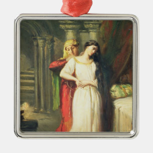 Desdemona Retiring to her Bed, 1849 Metal Tree Decoration