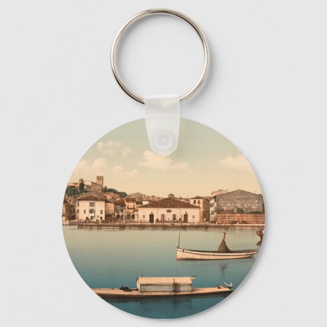 Desenzano, Lake Garda, Lombardy, Italy Key Ring (Front)