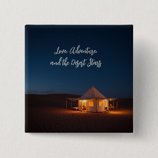 desert 15 cm square badge