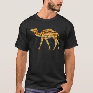Desert Animal Middle Eastern Rug Pattern  Camel T-Shirt