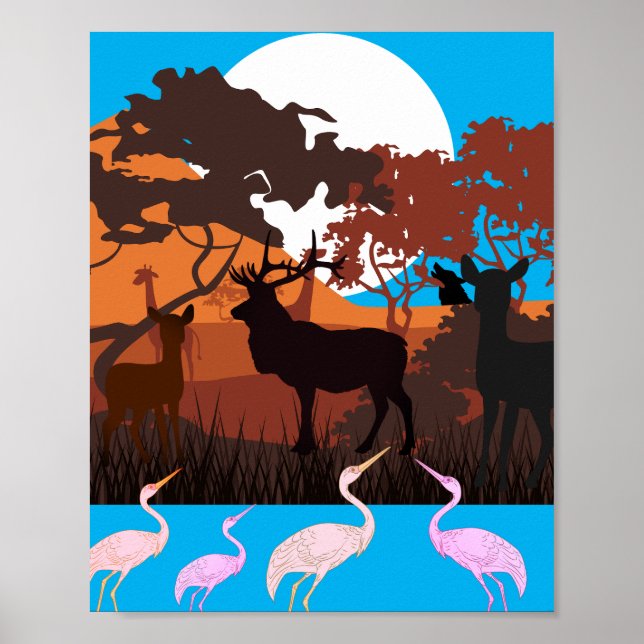 Desert animals  poster (Front)