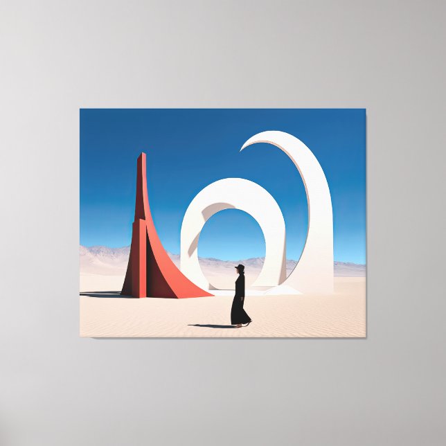 Desert Arcana: Echoes of Infinity Canvas Print (Front)