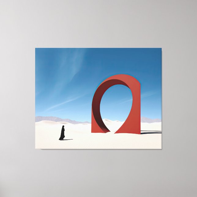Desert Arcana: Solitude of the Sentinel Canvas Print (Front)