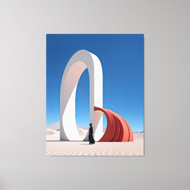 Desert Arcana: Spires of Reflection Canvas Print (Front)