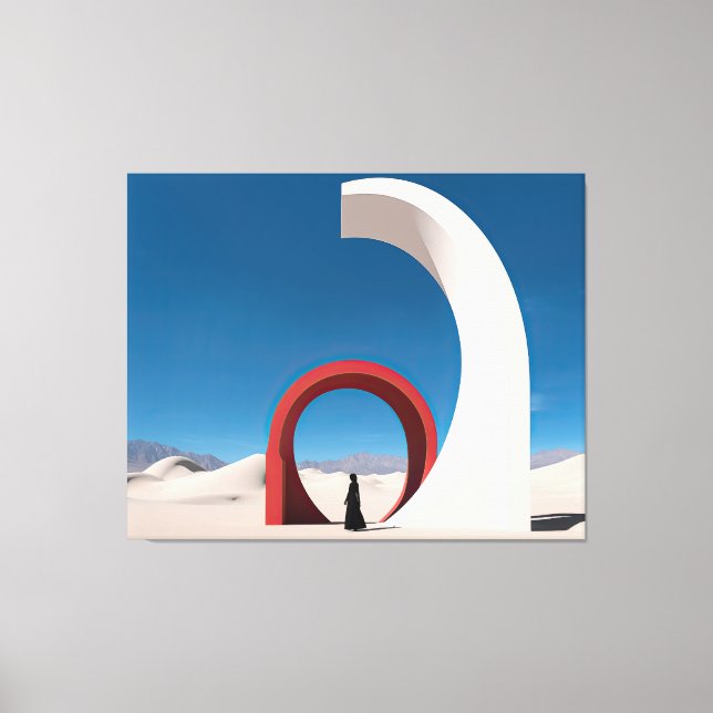 Desert Arcana: Veil of Solitude Canvas Print (Front)