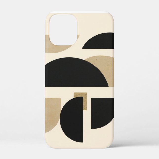 Desert Arches: Composition in Black and Beige Case-Mate iPhone Case (Back)