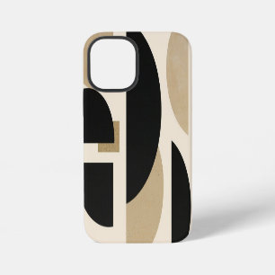 Desert Arches: Composition in Black and Beige iPhone 12 Mini Case