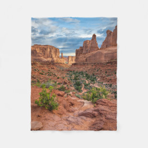 Desert Arches National Park, Utah Fleece Blanket