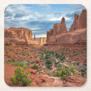 Desert Arches National Park, Utah Square Paper Coaster