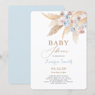 Desert Baby Shower Boy Invitation