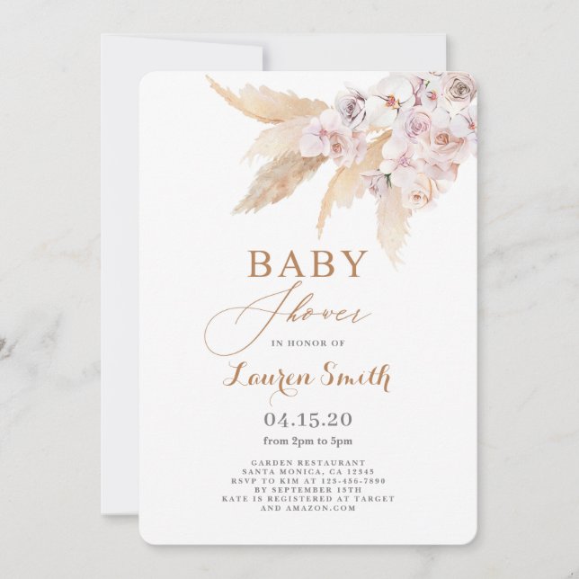 Desert Baby Shower Invitation (Front)