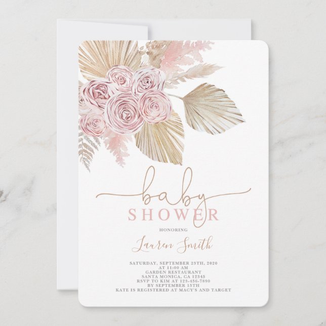 Desert baby shower invitation (Front)