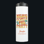 Desert Bachelorette Party Western Cowboy Groovy Thermal Tumbler<br><div class="desc">Step into Adventure with this Desert Theme Bachelorette Party Custom gift! Embrace the allure of the desert as you embark on a one-of-a-kind bachelorette party. This exclusive collection of custom merchandise captures the essence of the desert theme, infusing it with style and sophistication to create lasting memories of your bach...</div>