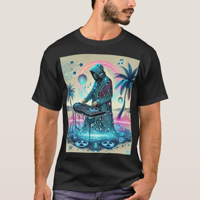 Desert Beats: The Nomadic DJ T-Shirt (Front)