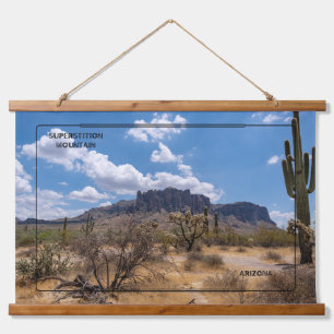 Desert Beauty and Superstition Magic Hanging Tapestry