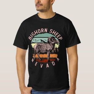 Desert Bighorn Sheep Species Vintage Nevada State T-Shirt