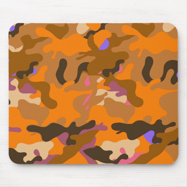 Desert Blaze Camo Pattern Mouse Mat (Front)