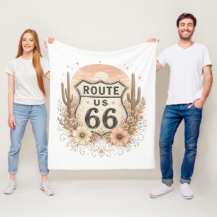 Desert Bloom Americana Cosy Road Trip Nights Fleece Blanket
