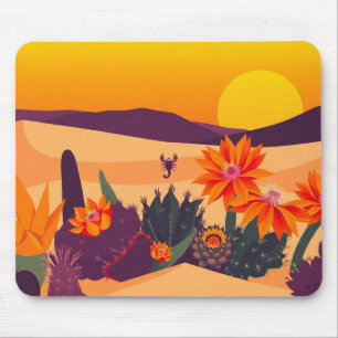 Desert Bloom Fantasy Mouse Mat