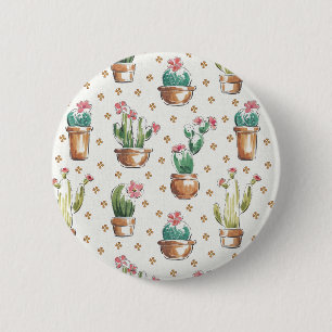 Desert Bloom Step   Blossom Pattern 6 Cm Round Badge