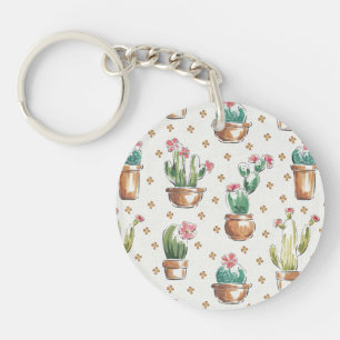 Desert Bloom Step   Blossom Pattern Key Ring