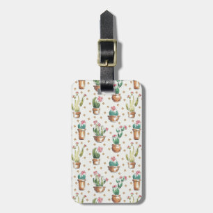 Desert Bloom Step Blossom Pattern Luggage Tag