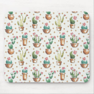 Desert Bloom Step   Blossom Pattern Mouse Mat
