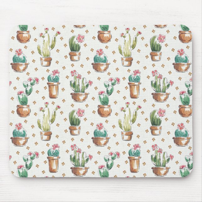 Desert Bloom Step | Blossom Pattern Mouse Mat (Front)