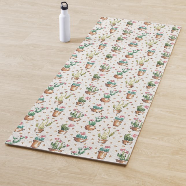Desert Bloom Step | Blossom Pattern Yoga Mat (In Situ)