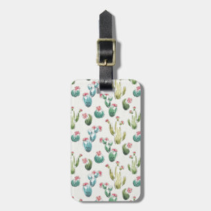 Desert Bloom Step Pink Pattern Luggage Tag