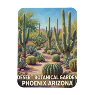 Desert Blooms And Sonoran Landscapes In Phoenix Magnet