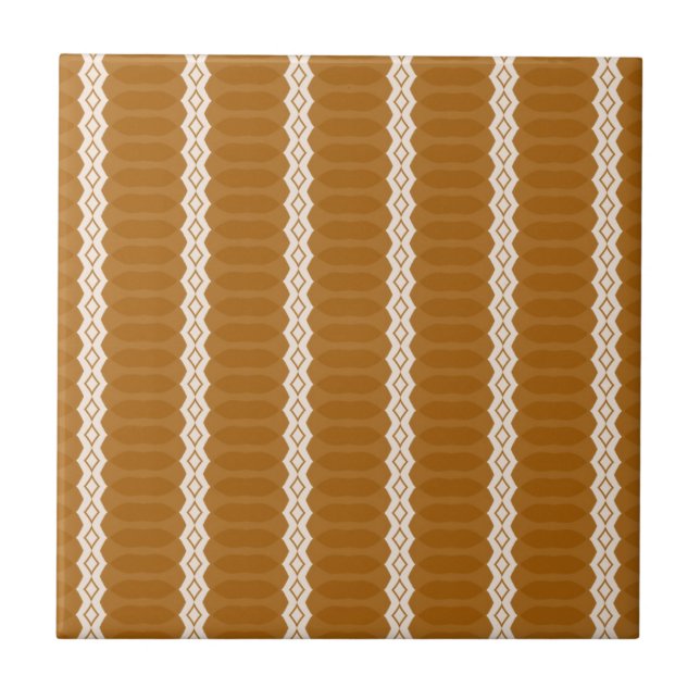 Desert Blush African Terracotta Geometric Tile (Front)