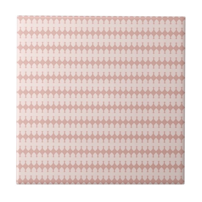 Desert Blush African Terracotta Geometric Tile (Front)