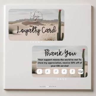 Desert | Boho | Aesthetic Loyalty Card