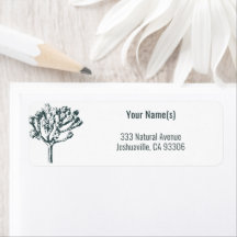 Desert Boho Flora Joshua Tree Return Address