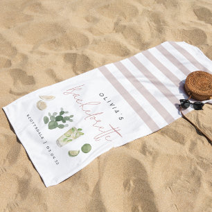 Desert Boho Personalised Bachelorette Party Beach Towel