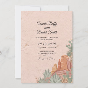 Desert Boho Wedding Invitation