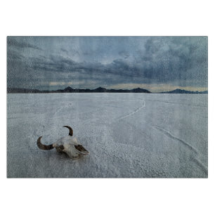 Desert Bonneville Salt Flats Utah Cutting Board