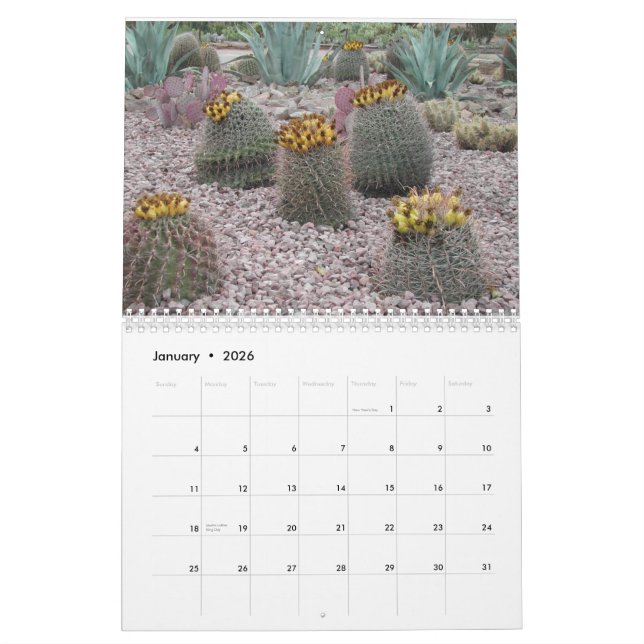 Desert Botanical Garden Calendar (Jan 2026)
