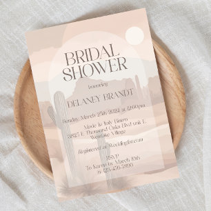 Desert Bridal, Bridal Shower, She said Yes, Desert Invitation