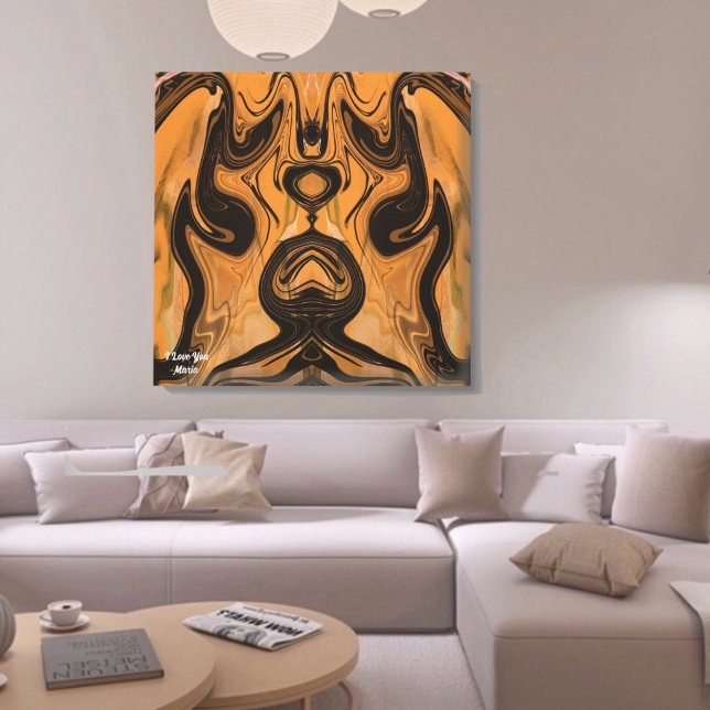Desert Brown Abstract  On Wrapped Canvas Print (Creator Uploaded)