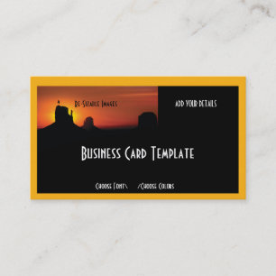 Desert Buttes Southwestern Sunset Business Card