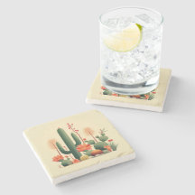 Desert Cacti Coaster