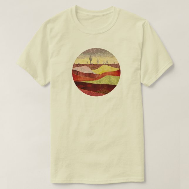Desert Cacti Landscape T-Shirt (Design Front)