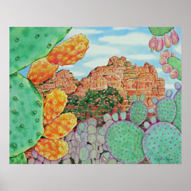 Desert Cacti Poster (Front)