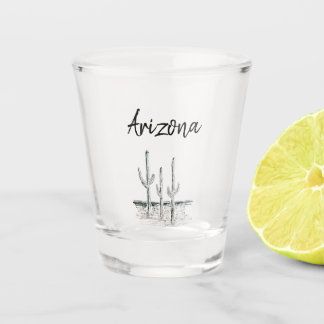 Desert Cactus Arizona Southwest Typography Glass