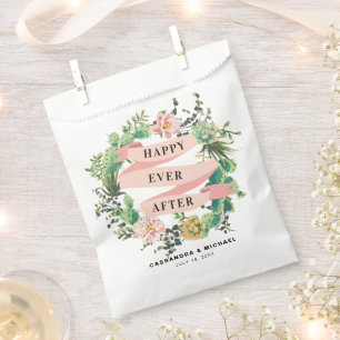 Desert Cactus Bloom Happy Ever After Favour Bags