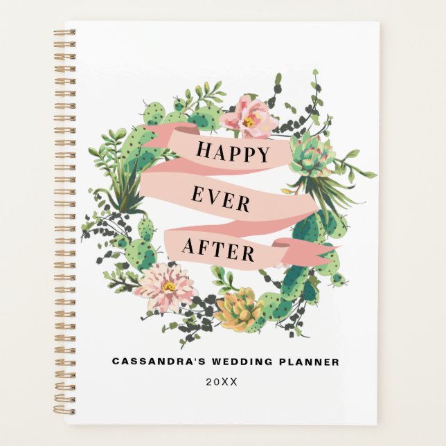 Desert Cactus Bloom | Happy Ever After Wedding Planner (Front)