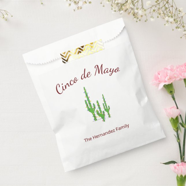 Desert Cactus Cinco de Mayo Fiesta Party Favour Bags (Sealed)